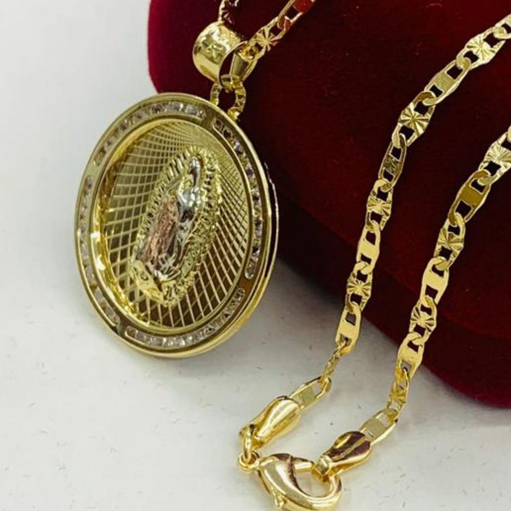Newborn Baby Necklace Pendant Kids Jewelry Virgen De Guadalupe Pendant 14